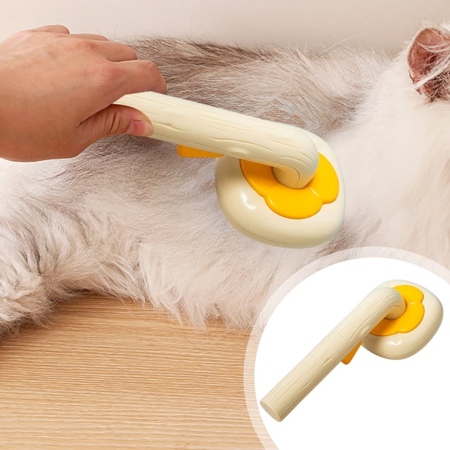 Peine de cepillo de vapor en spray para aseo para mascotas | Herramienta de depilación de masaje desenredante | Para Perros Gatos | Mango ergonómico antideslizante | Dientes redondeados suaves