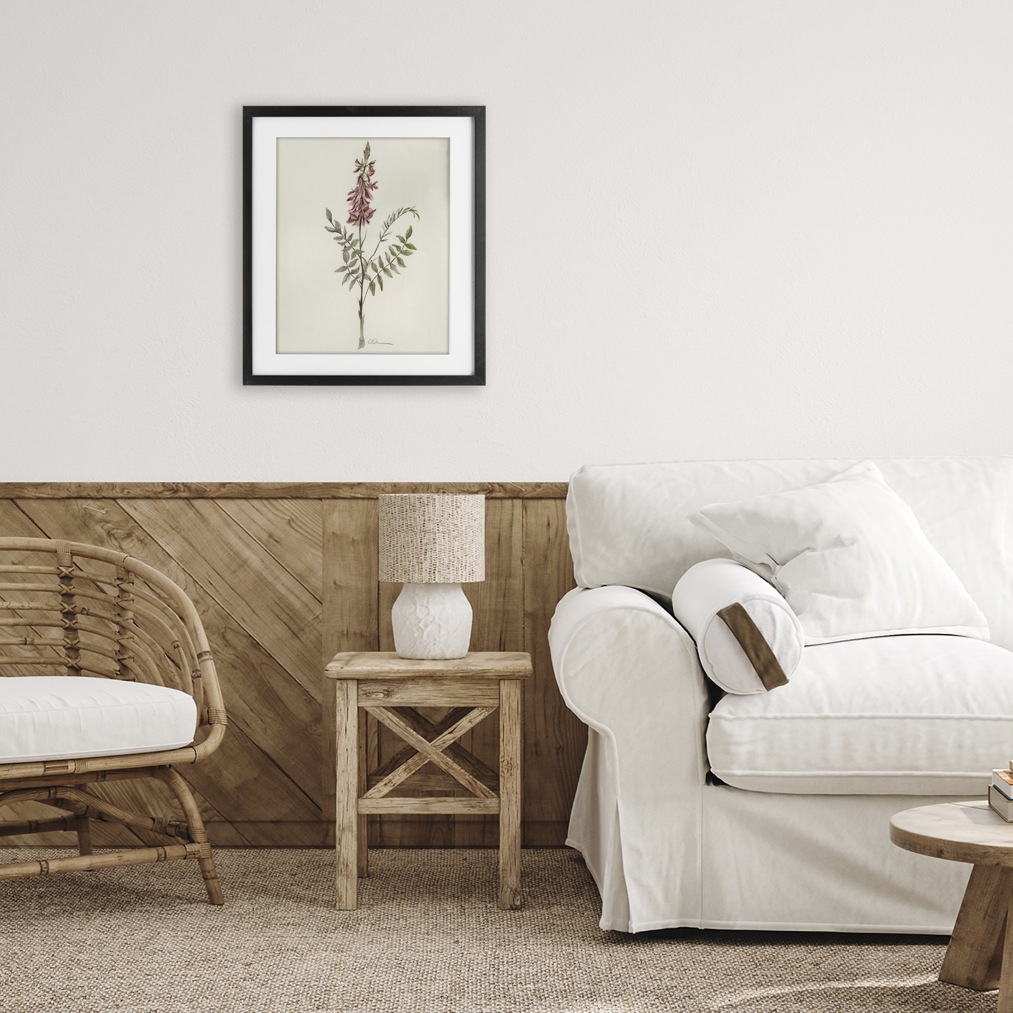 Stupell Industries Nature's Delicate Herb Sprig Black Framed Print Under Glass, design by Cady Driver