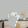 thumbnail image 6 of DEWOO Peel and Stick Backsplash - 10 Sheets of 12"×12" - 3D Adhesive Peel and Stick Tile Backsplash for Kitchen, Bathroom, Wall Tile, Gray, 6 of 13