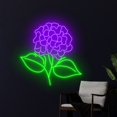 thumbnail image 2 of Handmadetneonsign Hydrangea Neon Sign, Hydrangea Flower Wall Art Decor, Florist Wall Decor, 2 of 5