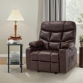 thumbnail image 4 of MCombo 27.2'' Extra-Wide Seat Oversized Power Lift Recliner Chair for Elderly, Faux Leather(Dark Brown), 4 of 10
