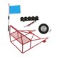 thumbnail image 1 of Ounissouiy 1/10 Control remoto camión marco modificación actualización señal bandera accesorio reemplazo para WPL D12 marco rojo bandera azul Kits de construcción modelo Marco Rojo Bandera Azul, 1 of 6