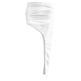 thumbnail image 3 of Summer Street Solid High Slit Asymmetric Bodycon Midi Skirt Casual Outing Party Wear Versatile All-Season Knit Fashionable Elegant Slim Fit Women'sWhiteS, 3 of 3