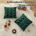 thumbnail image 5 of FEOYA Sofa Throw Pillow Covers Soft Pillowcase Plush Pillow Covers Pillow Cover with Embroidery Solid Color Bed Living Room Bedroom Decorations Farmhouse Couch Car Verandahs 45*45CM, 5 of 7