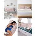 thumbnail image 6 of Abstract Spring Floral Pillow Covers King Size 2 Pack, Farmhouse Summer Botanical Soft Bed Throw Pillowcases Breathable Cooling Long Lumbar Body Pillow Sham Cover for Bed Sofa 20''x36'', 6 of 7