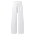 thumbnail image 5 of WEIYLL Womens Sweatpants High Waist Drawstring Basic Solid Color Winter White Fall Activewear size M, 5 of 8