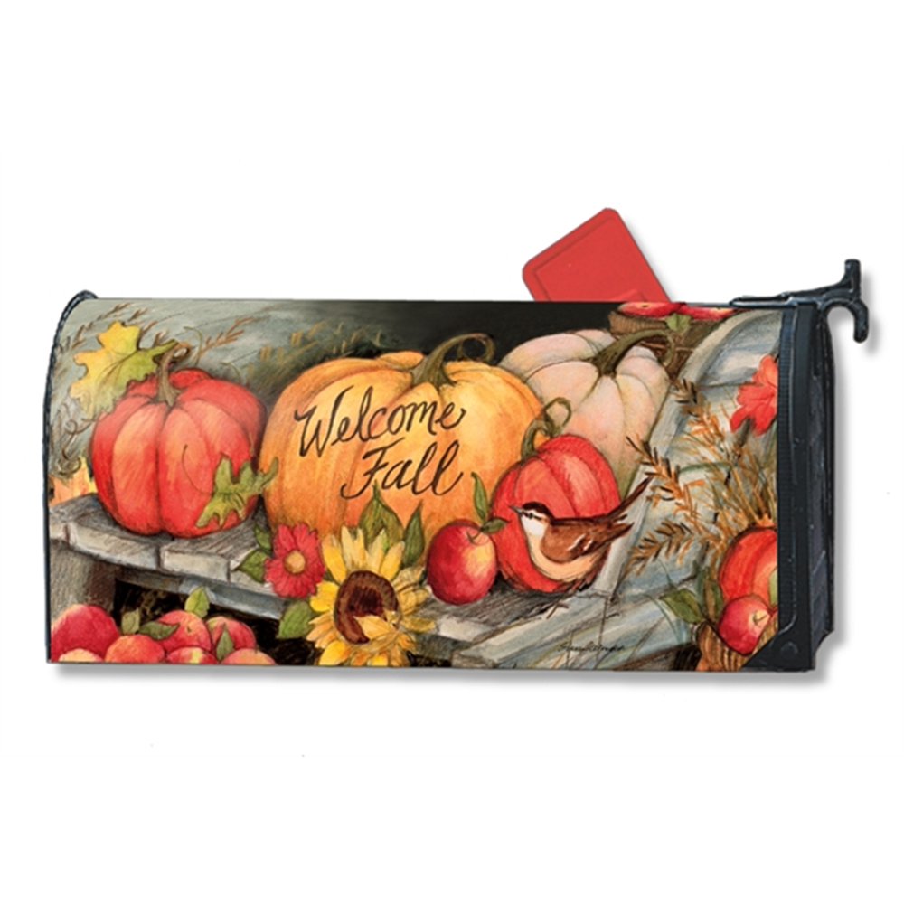 Fall Pumpkins Mailbox Cover Autumn MailWraps Walmart