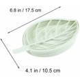 thumbnail image 4 of Soap Box (3 Pcs) Leaf Shape Double Drain soap Box Plastic soap Box Handmade soap Box Bathroom soap Box Bathroom Creative Double soap Dish Storage Tray for Bathroom, 4 of 7