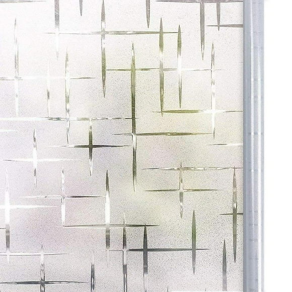 Frosted Window Film No Glue, Frosting Privacy Glass Films For Windows & Doors, Self Static Decorative,45*200cm