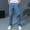Blue, variant on Boys Pull-On School Uniform Pant Straight Leg Dress Pants with Pockets Solid Color Elastic Waist Flat Front Trousers 3-14 Years