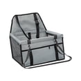 thumbnail image 3 of Asiento de coche para perros, asiento de seguridad para perros, asiento de coche ligero y portátil para perros y gatos Gris, 3 of 8