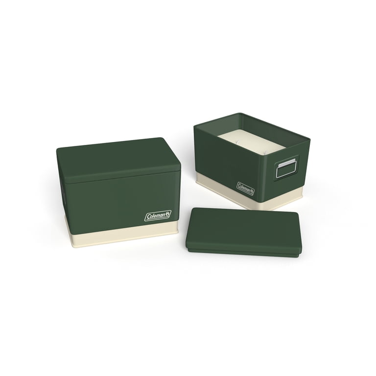 Coleman Citronella Candle 11oz Retro Cooler Tin Green photo 3