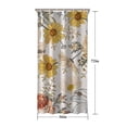 thumbnail image 5 of Pioneer Flower Floral Print Pattern Shower Curtain 36"x72" ,Bathroom Decorative Shower Curtains Set with 12 Hooks,Modern Waterproof Washable Shower Curtain, 5 of 6