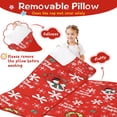 thumbnail image 3 of Red Christmas Snowman Pattern Toddler Nap Mats for Kids Preschool,60"x20" Sleeping Mat Bag or Kids,Toddler Sleeping Bag,Toddler Nap Mat or Daycare, 3 of 6