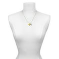 thumbnail image 3 of Delight Jewelry 12mm Goldtone Roller Spinner with Silvertone Lining Glass Spinner Mother & Daughter Heart Necklaces (Set of 2), 19"+2", 3 of 4
