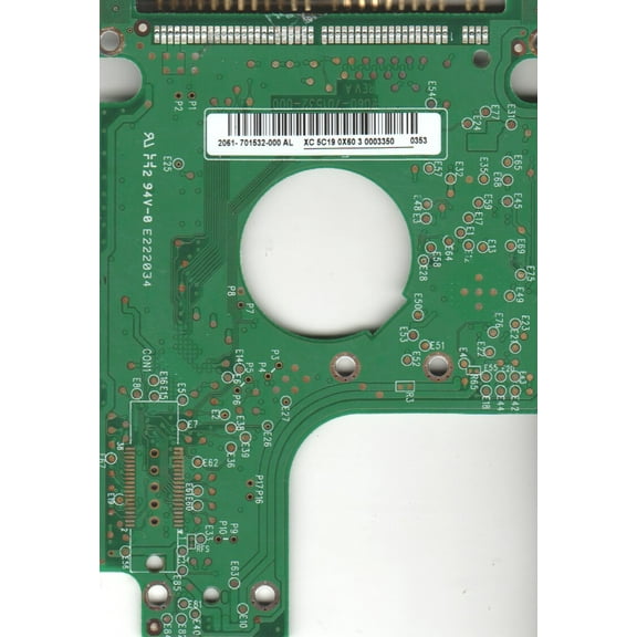 WD1600BEVE-00A0HT0, 2061-701532-000 AL, WD IDE 2.5 PCB