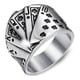 thumbnail image 3 of 5 Anillos Hombre De Juegos De Azar Con Efecto Vintage IRONICO Juegos de azar, 3 of 7