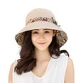 thumbnail image 1 of fastboy Chapeau Large Bord pour Femmes, Protection UV, Décoration Panama, 1 of 9
