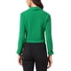 thumbnail image 3 of CHAQUETA BLAZER CORTA DE MUJER CON SOLAPA Y MANGAS RUCHADAS INSPIRADA EN CHIC, TALLA M, VERDE EMERALDA, 3 of 6