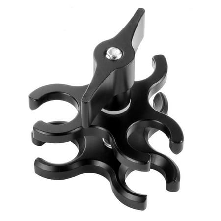 SDFGTstore 1inch Ball for Head Clamp Mount for 7 6 5 Sports DSLR Camera with 3 Open