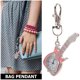 thumbnail image 3 of unbranded De Bolsillo Con Llavero Guitarra Rosa Estilo Vintage Para Acompañar Llaves, 3 of 6
