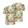 thumbnail image 3 of Daiia Mushrooms Gnomes Mens Baseball Jersey Button Down Shirts Short Sleeve Sports Uniforms-Medium, 3 of 9