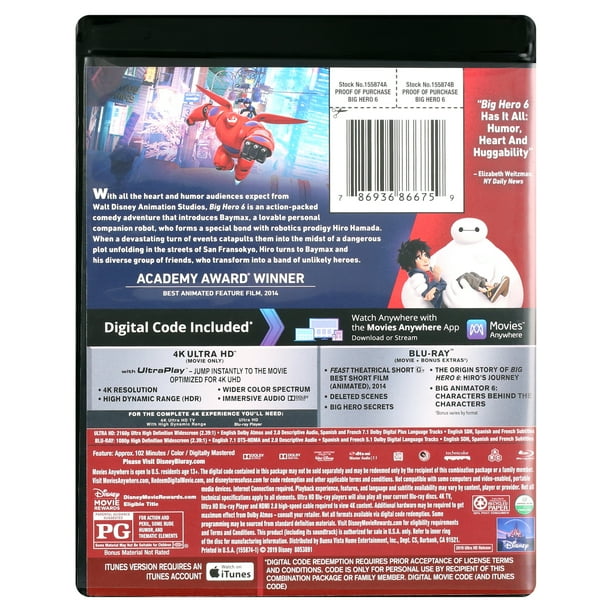 (未使用･未開封品)ベイマックス 北米版 / Big Hero 6 [Blu-ray+DVD][Import] Amazon.co.jp: Big Hero 6: ミュージック