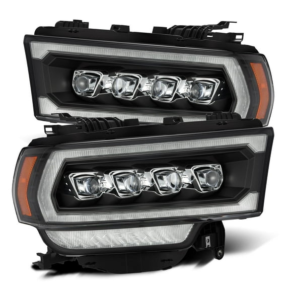 AlphaRex 19-22 Ram 2500/3500/4500/5500 NOVA-Series LED Projector Headlights Black