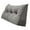 Gray, variant on PEACHWELL Triangular Reading Bed Rest Pillow Large Bolster Cushion Headboard Backrest Wedge Pillow with Removable Cover and Two Large Side Pockets Green 47 Inches