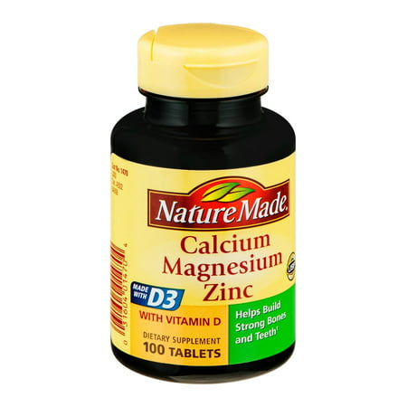 Nature Made calcium magnésium comprimés de zinc - 100 CT