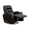 thumbnail image 1 of Fauteuil Inclinable Pivotant avec Accoudoirs de Rangement - Noir, 1 of 3