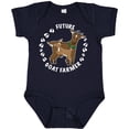 thumbnail image 3 of Inktastic Future Goat Farmer with Cute Goats and Hoof Prints Boys or Girls Baby Bodysuit, 3 of 5