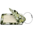 thumbnail image 4 of Rocae Hawaii Palms for Leather Luggage Baggage Tags ID Label Privacy Cover ID Label with Stainless Steel Loop and Address Card, 4 of 5