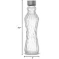 thumbnail image 2 of Fluted Glass Water Bottles Set of 6-18 oz Glass Bottles with Stainless Steel Leakproof Lids, 2 of 5