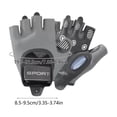 thumbnail image 3 of Half-Finger Fitness Gloves With Wrist Strap Fingerless Workout Gloves Gym Gloves Training Gloves Silicone Palm Padding, 3 of 6