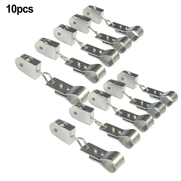 304 Stainless Steel Pulley and Clamps for Shade Sail Hardware, 10-Piece Set with Nylon or Steel Wheel Options