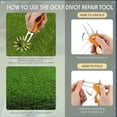 thumbnail image 4 of Herramienta de reparación Golf Divot Skylety Metal con marcador de bolas (4 unidades), 4 of 6