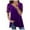 Purple, variant on Plus Size Summer Clothes for Women Fashion Round Neck Short Sleeved Printed T Shirt Top Fitted Long Sleeve Shirt Long Sleeve Women Tees Athletic Shirts Tight Fit 2x Dressy Shirts Pink 2XL