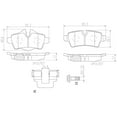 thumbnail image 4 of Brembo P06052N NAO BRAKE PADS Fits select: 2013 MINI COOPER ROADSTER, 2007-2012 MINI COOPER, 4 of 4