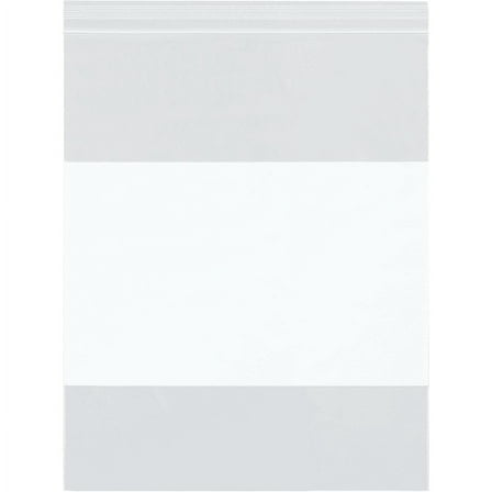 Office Depot® Brand 2 Mil White Block Reclosable Poly Bags 18" x 20", Box of 500