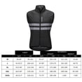 thumbnail image 3 of Chaleco Reflectante de Seguridad Sin Mangas Cortavientos para Ciclismo Nocturno MTB Carretera Bicicleta de Montaña Montar Correr Senderismo Pesca XXXL Macarena Chaleco de ciclismo, 3 of 8