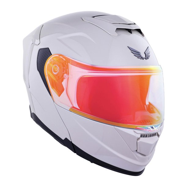 Casco Bkr Apolo Arena Aperlado Metalico Mica Roja Repuesto Transparente Abatible Svs Rojo beige M