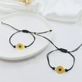 thumbnail image 4 of Trayknick 1 Set Friendship Card Bracelets Sunflower Dripping Oil Adjustable Bracelets for Daily Wear, 4 of 13