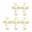 Gold-color Wide noodles, variant on HONCLL 5pcs Alloy Crucifix Shaped Brooch Pin Metal Badge for Christian Faith Expression