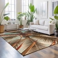 thumbnail image 3 of Area Rugs 4'x6'. Summer Palm Tree Carpet Runner Indoor Outdoor Rugs Home Decor Aesthetic, Tropical Plants Botanical Trees Non Slip Mats Washable Accent Rug for Living Room Bedroom, 3 of 8