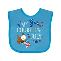 Inktastic My First Fourth of July Eagle Boys or Girls Baby Bib