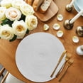 thumbnail image 3 of Round Placemats Set of 4 Solid Color Place Mats Washable Woven Placemat Light Grey Pearl Grey Circle Braided Table Mat for Kitchen Dining Table Party Home Decor 15 Inch, 3 of 8