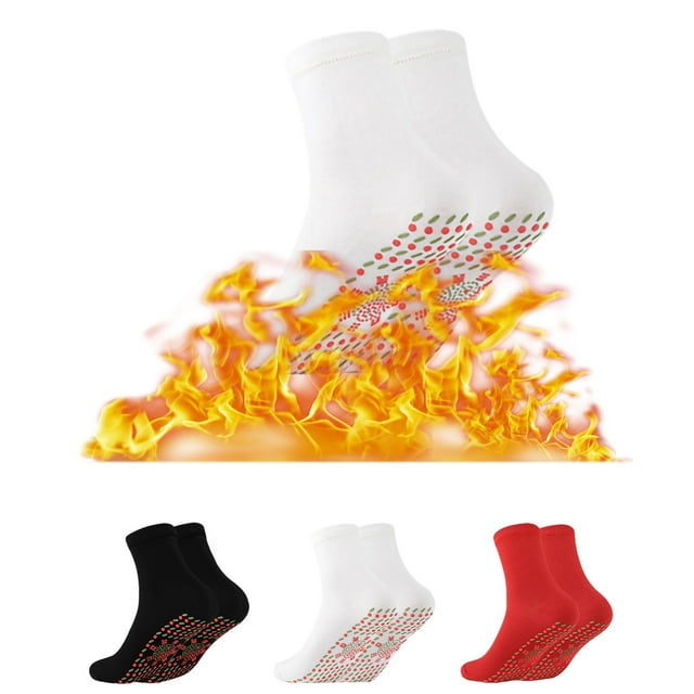 TIMIFIS Heated Socks Self-heating Socks Comfortable Stretch Durable Massage Warm And Cold-resistant Cotton Socks 2PC Cold Weather Outdoor Riding Camping Hiking Motorcycle Skiing Socks