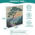 thumbnail image 3 of FORMRS 3 Ring Binder with Pockets 1.5" D-Rings Clip Board 200 Sheets Capacity, Pine Tree Rainbow, 3 of 8