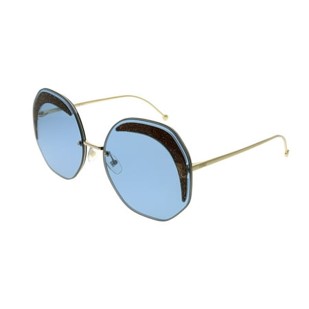 Fendi Fendi Glass FF 0358 MVU KU Womens  Round Sunglasses